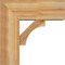 Ekena Millwork Westlake Block Rough Sawn Bracket w/ Offset Brace, Western Red Cedar, 8"W x 20"D x 20"H BKT0806X20X20WTL05RWR - alternate 3
